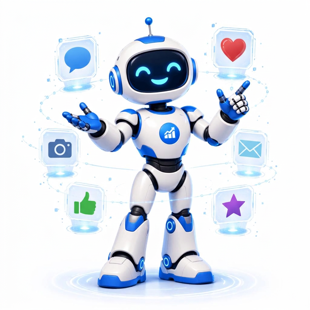 AI Social Media Engagement Agent illustration