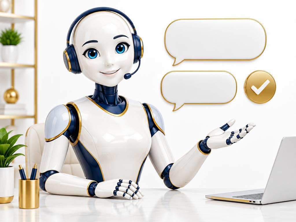 AI Customer Service Representative illustration